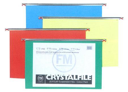 F/Cap CRYSTALFILE RAINBOW SUSPENSION FILE PK 20